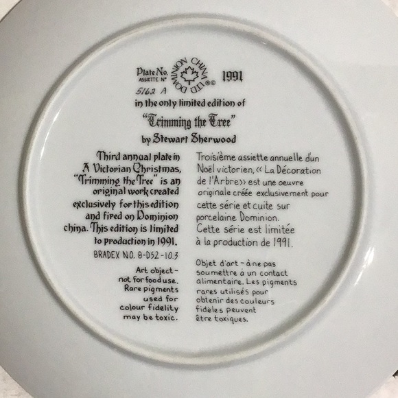 Victorian Christmas Plate Series - Picture 2 of 3